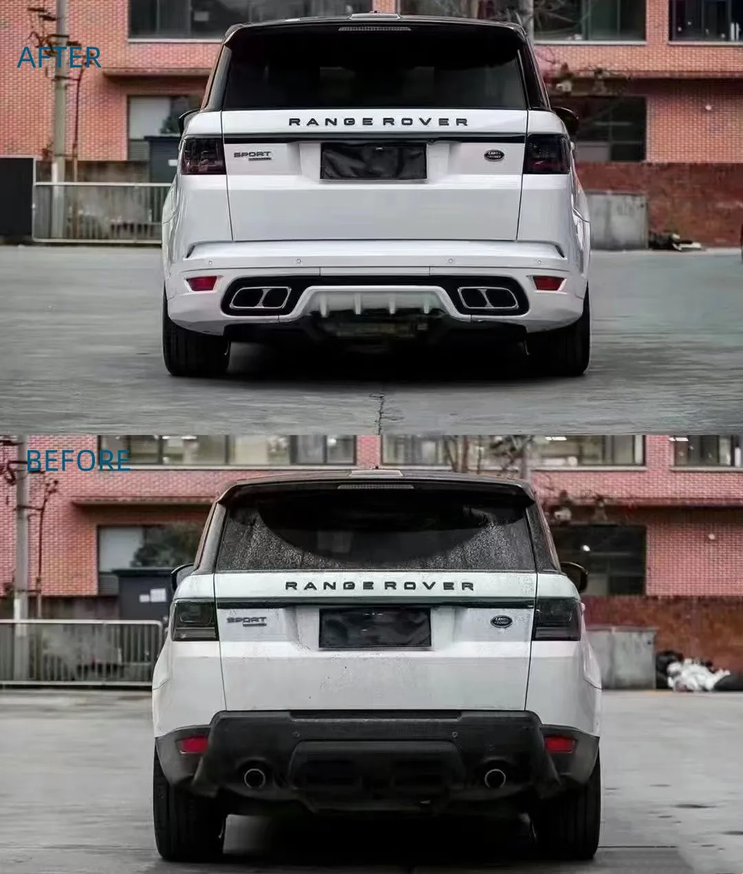 Car Body Kit for Range Rover Sport 2014-2017 to SVR with Front Rear ...