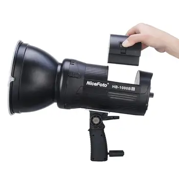 HB-1000BII NiceFoto 100W Battery Powered LED Video Light for Outdoor and Indoor Built-in Battery LED Professional Lighting