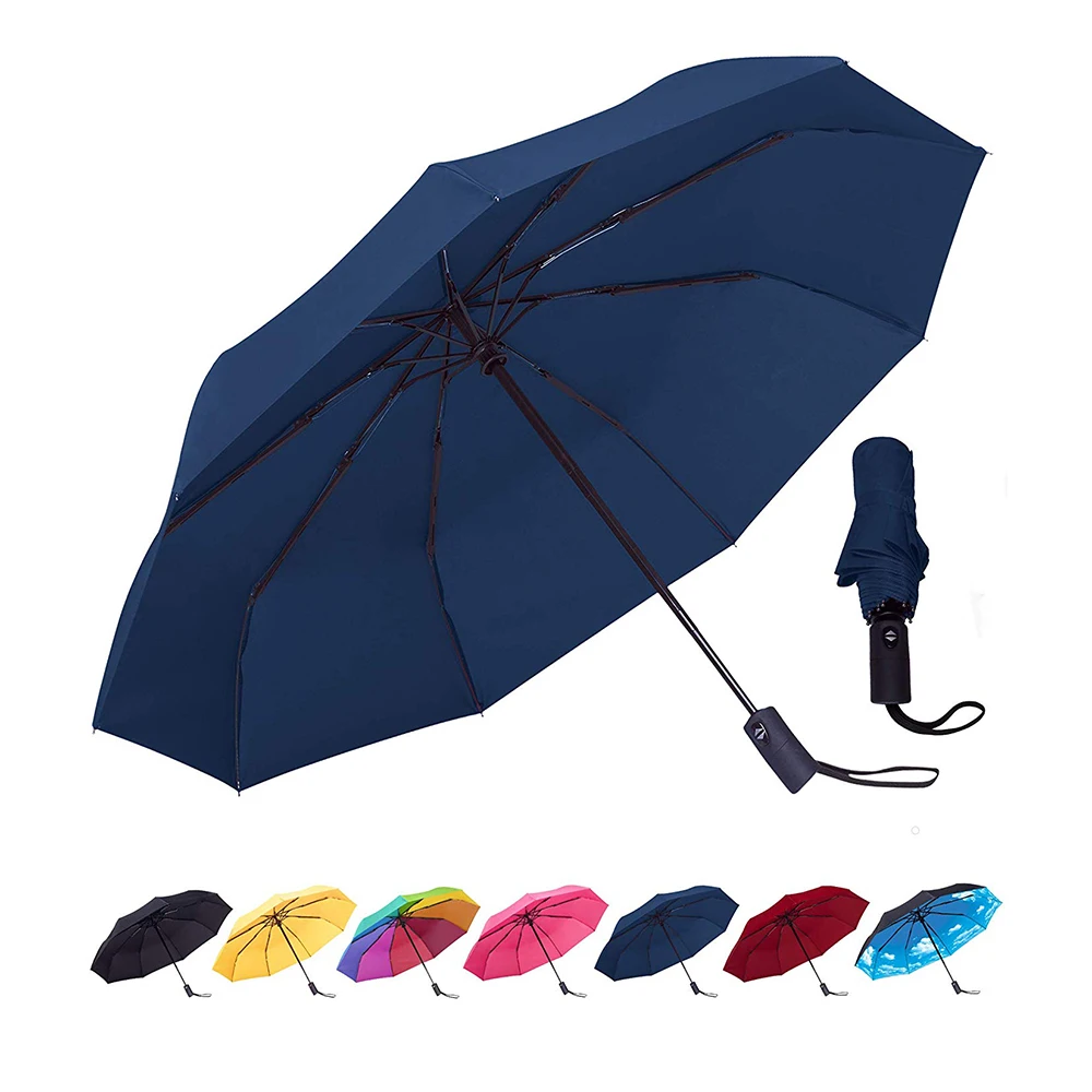 Защита от дождя. Fiat Navy Blue Windproof Umbrella. Сумка для зонта. Зонтик капюшон. Umbrella for Rain.