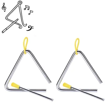 Triangle Musical Instrument & Beater for Kids Preschool