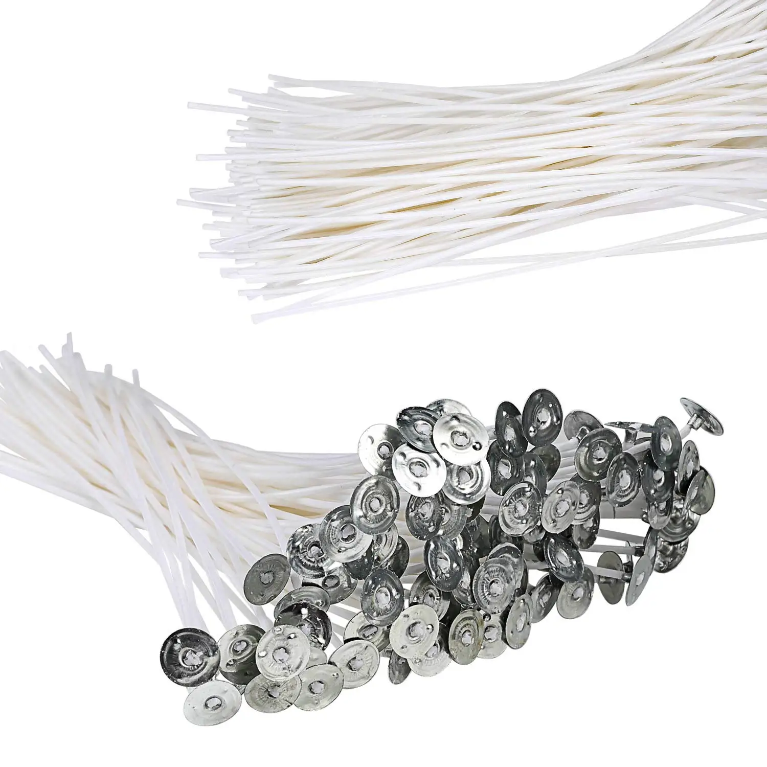 Metal Sustainer Tabs Candle Wicks Functional Smokeless Wholesale Cotton