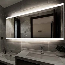New Design Rectangle Smart Anti-fog Bathroom Mirror With Led Light Bath Mirrors for Hotel Bathroom