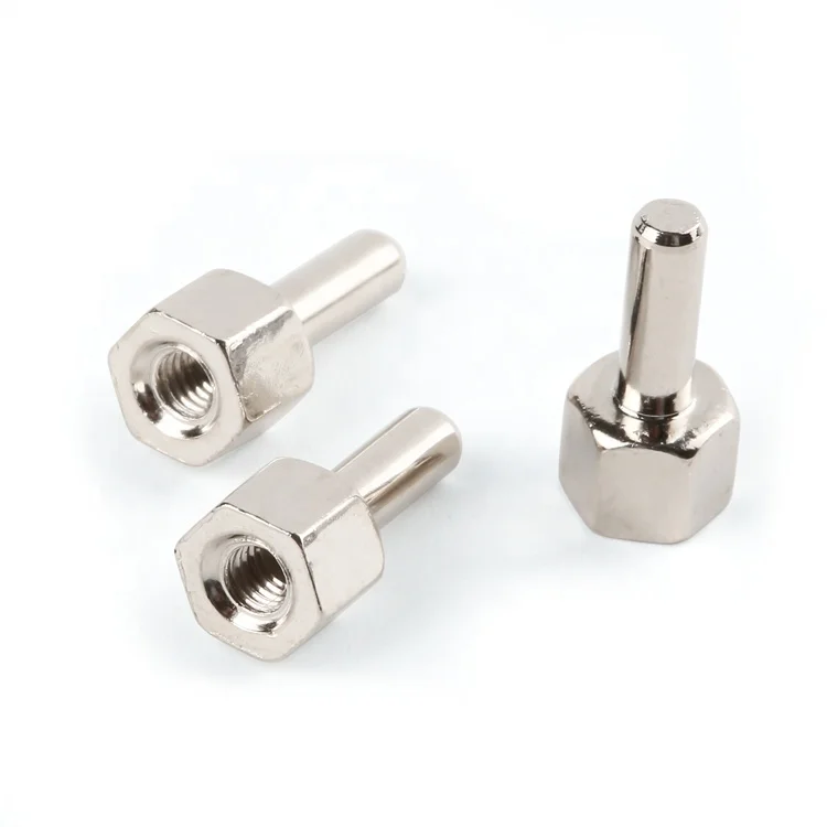 Non-standard customization external hexagonal internal thread screw stainless steel plain screw