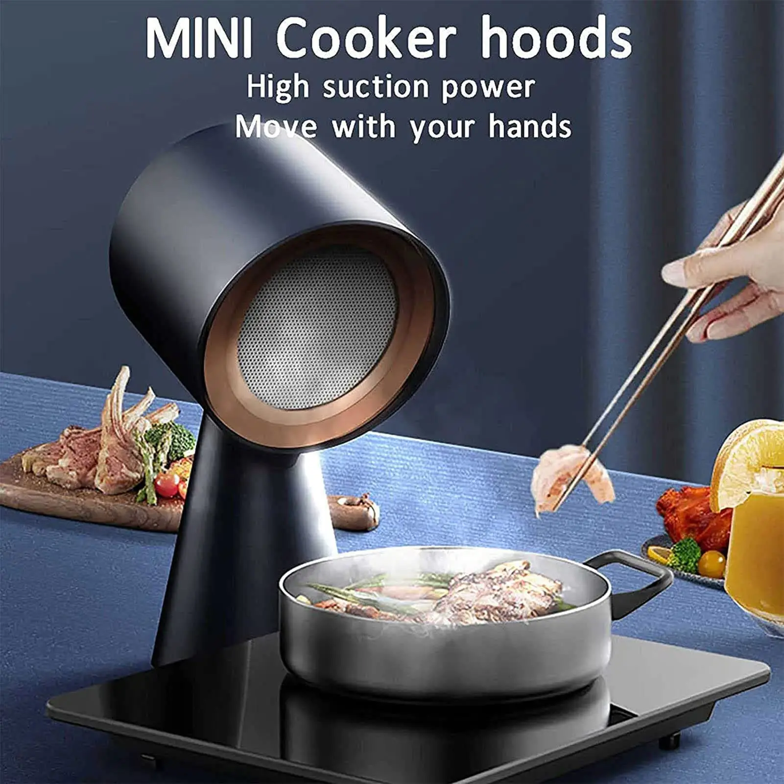 Table Top Exhaust Fan Mini Portable Extractor Hood Modern Luxury ...