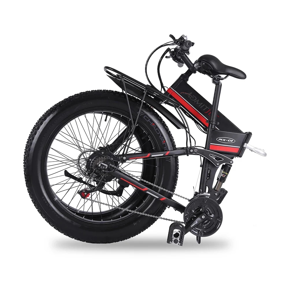 Cheap 1000W 26 Inch Full Suspension Mountain Ebike Fat Tire 26″ E Foldable National Electrica Bicycle Folding Electric Bike