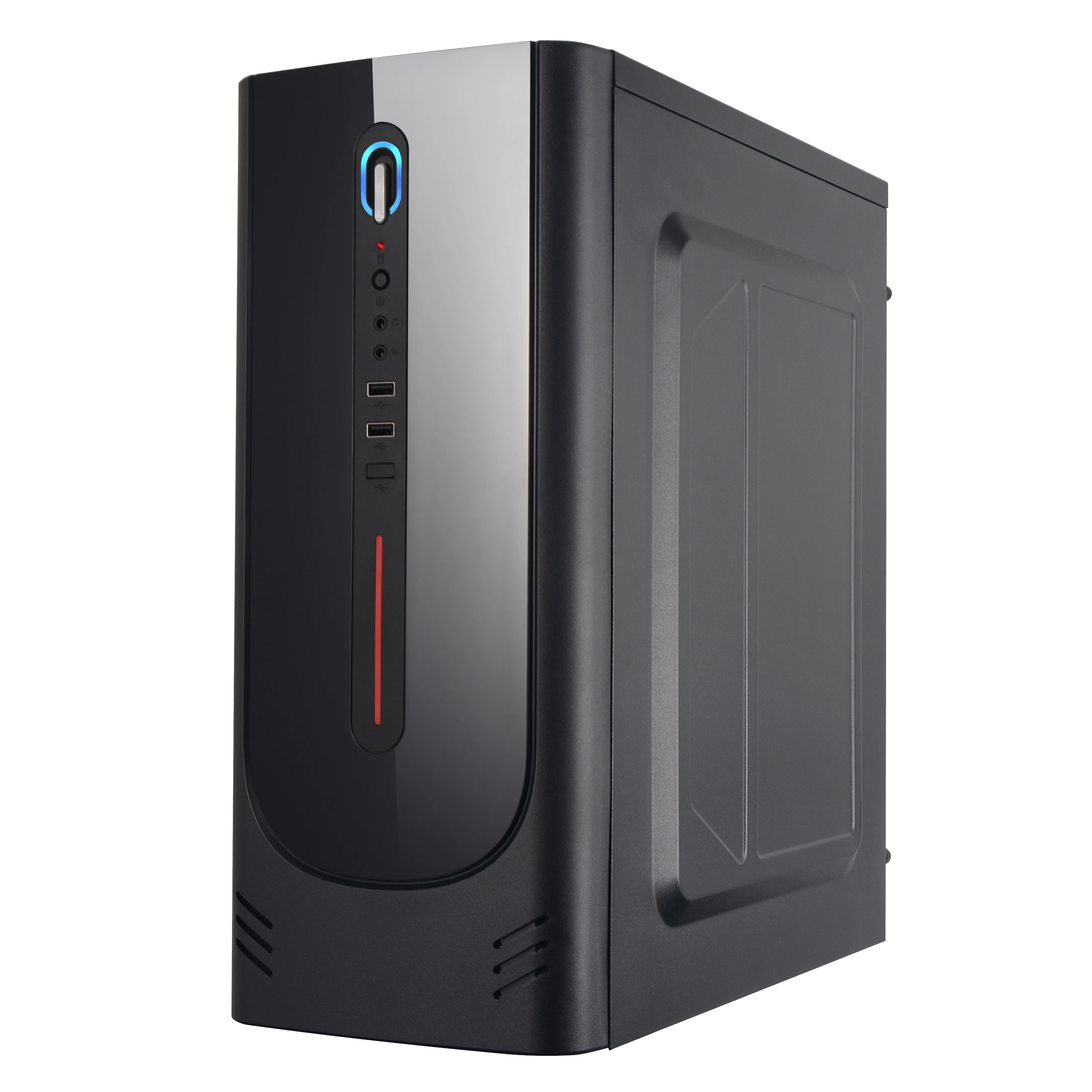 Bulk Atx Pc with Power Supply Fan Plexiglass Horizontal Cooled Cpu Cabinet Computer Case Pc Chassis