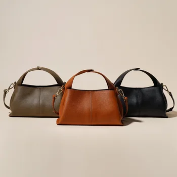 Hot selling New Real Cowhide Leather Handbag Crossbody Sling Bag Stylish Shoulder Genuine Sling Bag For Women