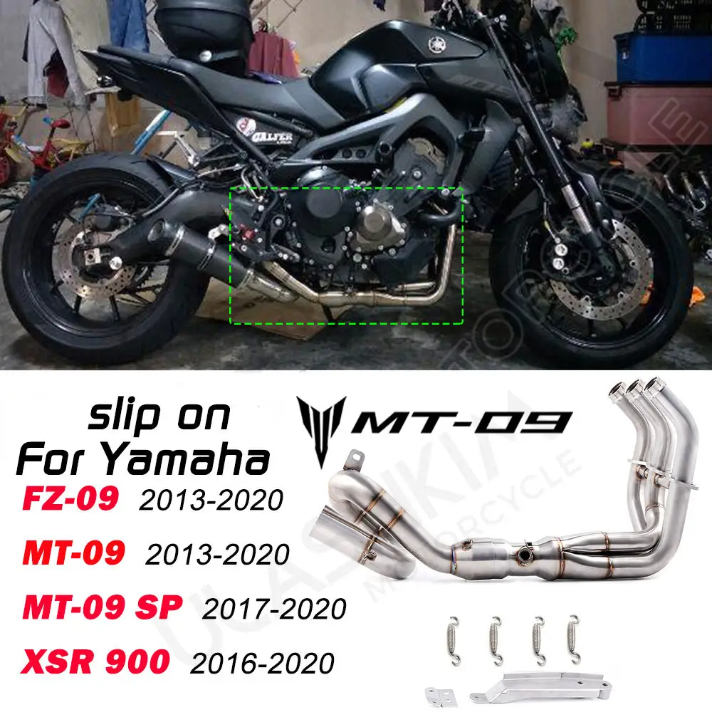 ULASHKIM Exhaust Pipes - High Performance for Yamaha MT-09, FZ-09