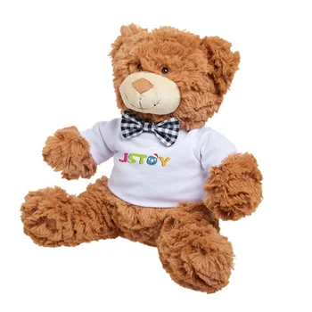 New Design Custom Logo Teddy Bear Toy with Tshirt for Child Cute Teddy Bear