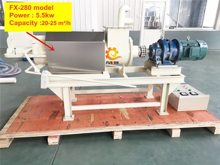 China Eco-friendly Agriculture Machinery Equipment Cow Dung Screw Press Dewatering Machine