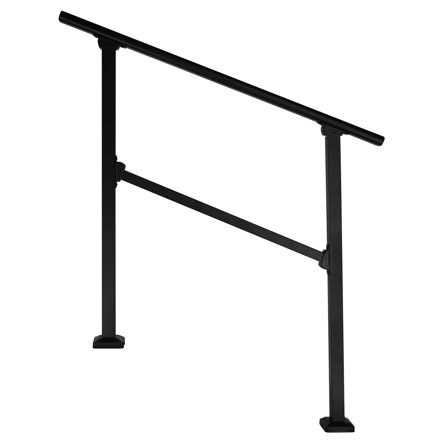China Manufactory Wrought Iron Handrail 23 Step Oblate Pipe Handrail