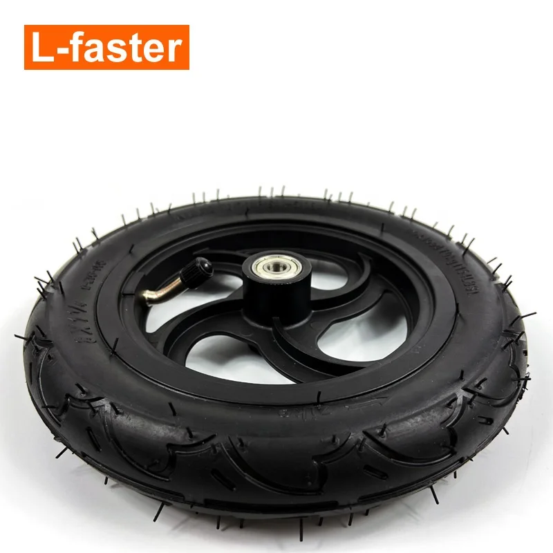 Roue 8 Pouces Avec Pneu Et Chambre à Air – Pour Trottinette électrique – Moyeu Alu, Largeur 32 Mm, Axe M8