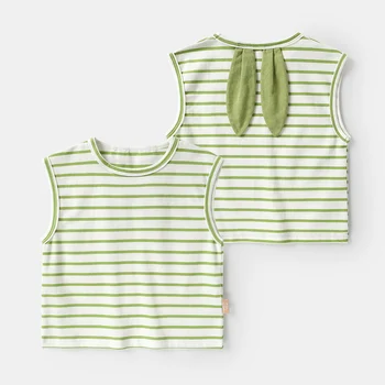 Baby Clothes Casual striped vest Sleeveless T-shirt Summer Boys children Girls baby tops Summer