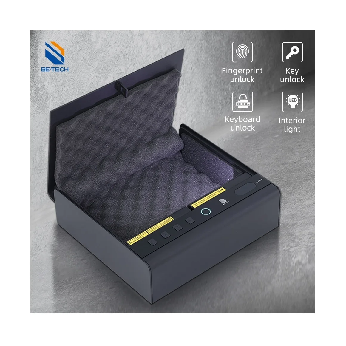 Smart Safe With Fingerprint Access Electronic Fingerprint   Lock Gun Storage Cabinet Safe