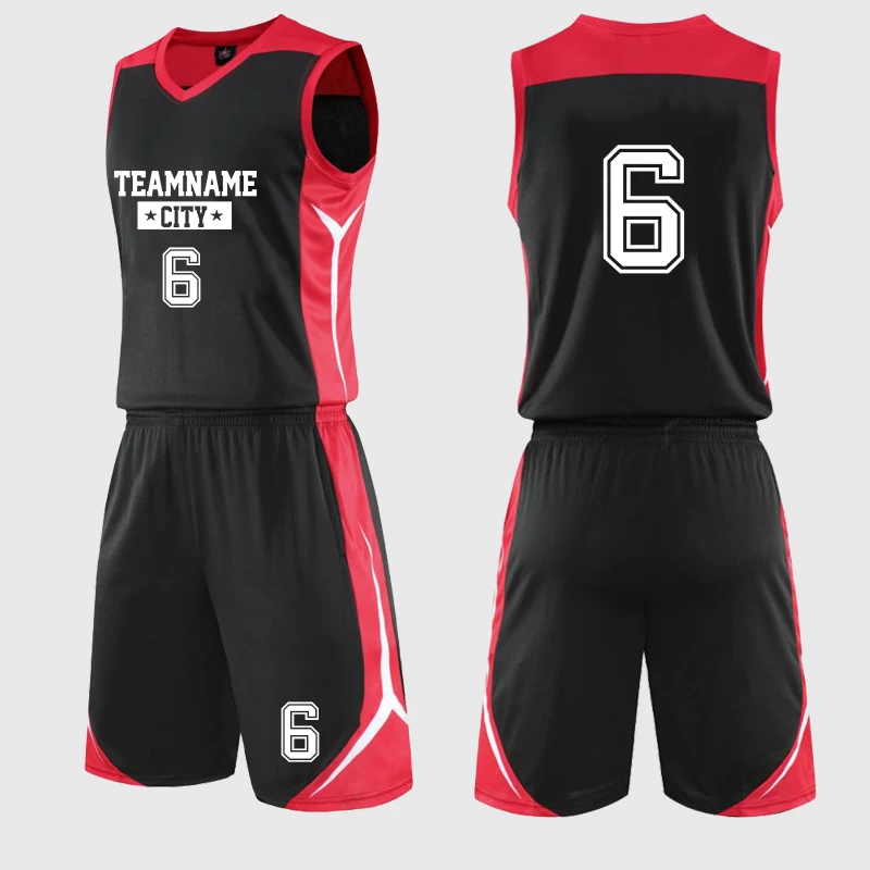 Универсальная полосатая баскетбольная форма сублимационная удобная Баскетбольная