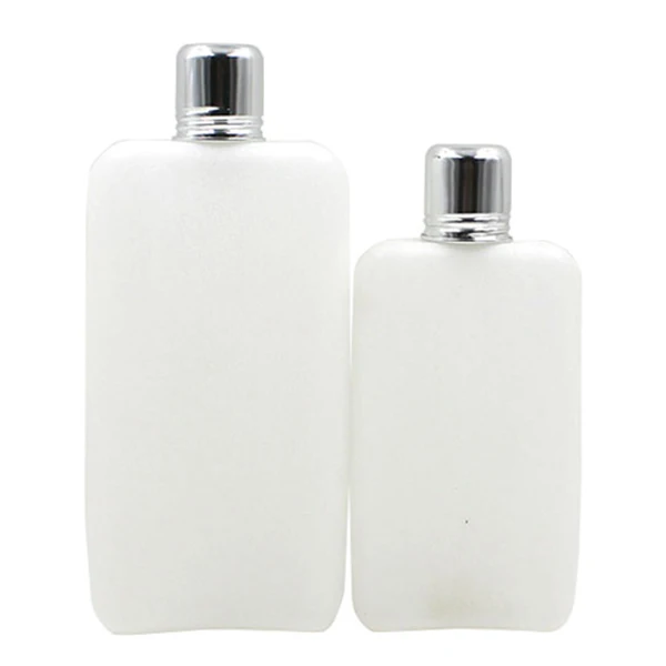 10 Oz 16 Oz White Travel Liquor Plastic Hip Hidden Flask for Bar