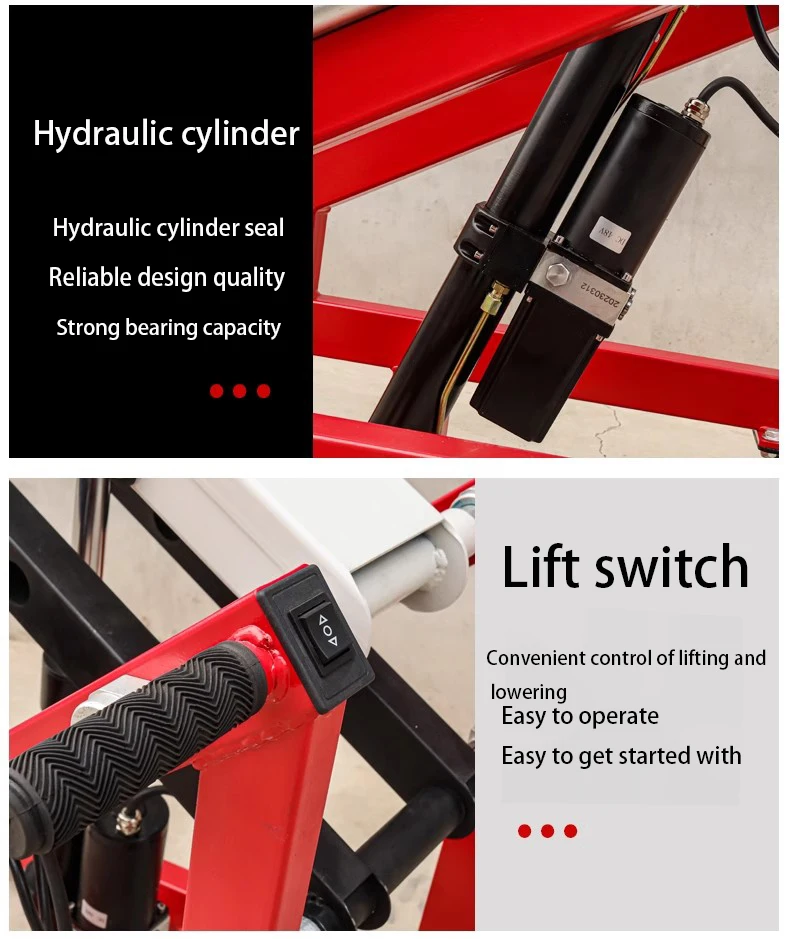 Small Portable Electric Stacker Crane with 24V Battery 500kg Pallet Loading Truck Forklift Electric