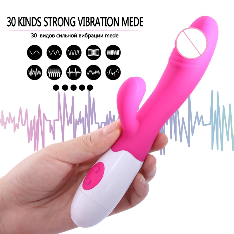 Silicone Female Sex Toys Thrusting Rabbit G Spot Dildo Vibrator for Women Masturbating
