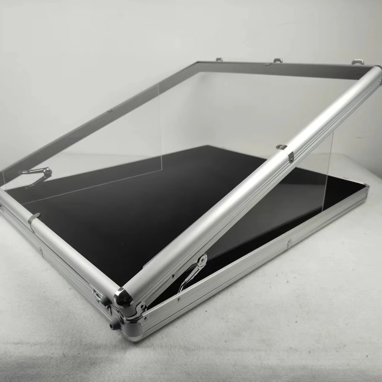 aluminum glass display case for cards 2-Card Aluminum Graded Trading Card Display Case – Premium UV-Protected  Display for PSA, BGS & CGC (Pre-Order) – QuirkShelv main image 0