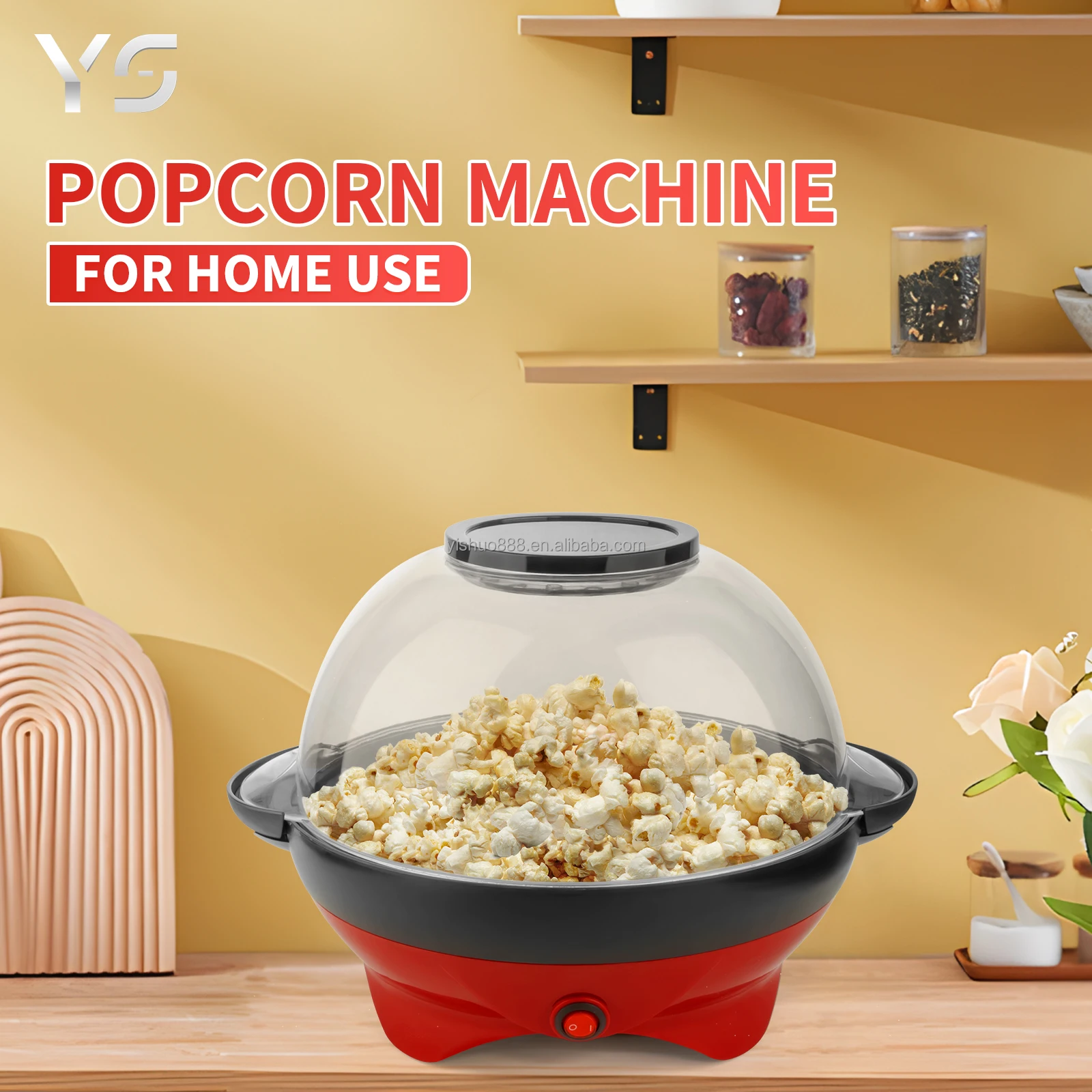 Small Mini Automatic Gourmet Popcorn Tabletop Popcorn Maker Easy to ...