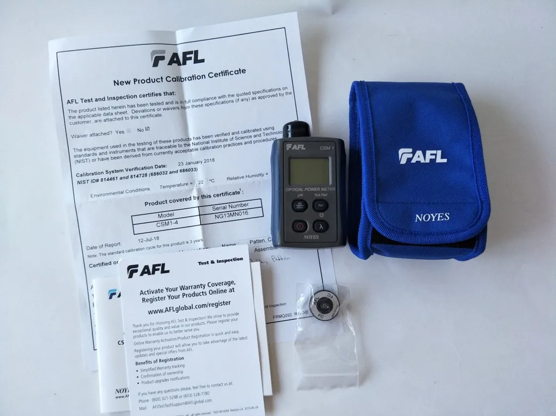 Afl Noyes Tester 850,980,1300,1310,1490,1550,1625 Nm Csm14 Series