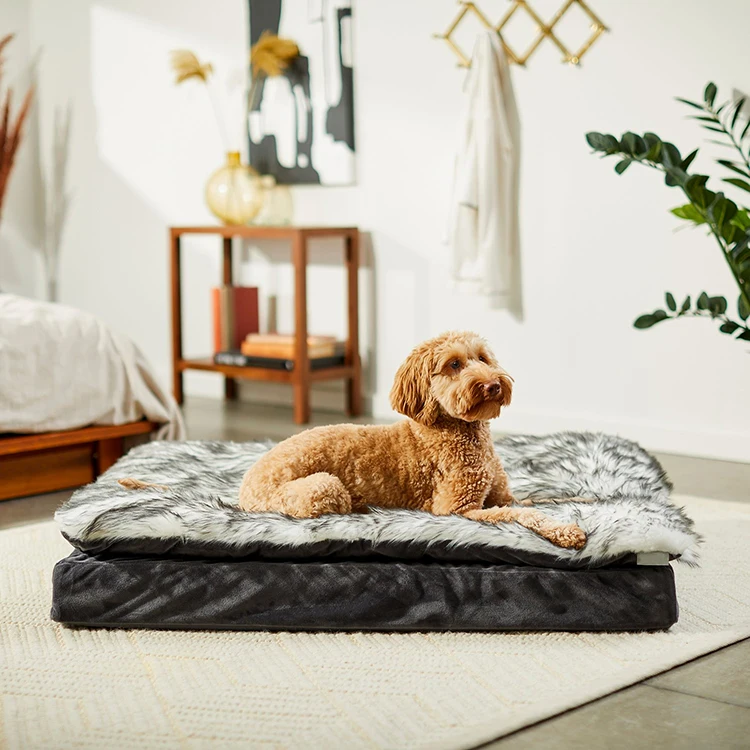 Sofá Ortopédico De Felpa Para Cama De Perro,Funda De Repuesto De Espuma  Viscoelástica Resistente Al Agua,Nuevo Diseño - Buy Perro Sofá Cama,De  Espuma De Memoria Cama Del Perro,Cama Del Perro Product on