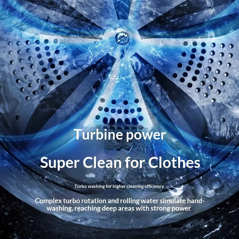 Full-Automatic Small Pulsator Household Washing Machine with Large Capacity Elution Dryi aperçu 6