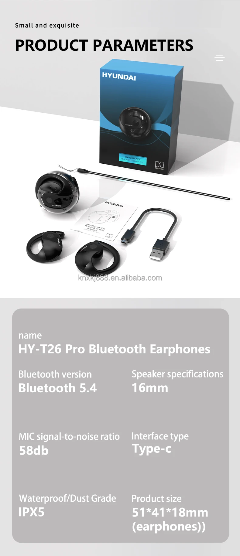 T26 Pro Smart TWS Earphones & Head Phones Wireless BT with BES Chipset Real-Time English Translation Non-Noise Cancelling