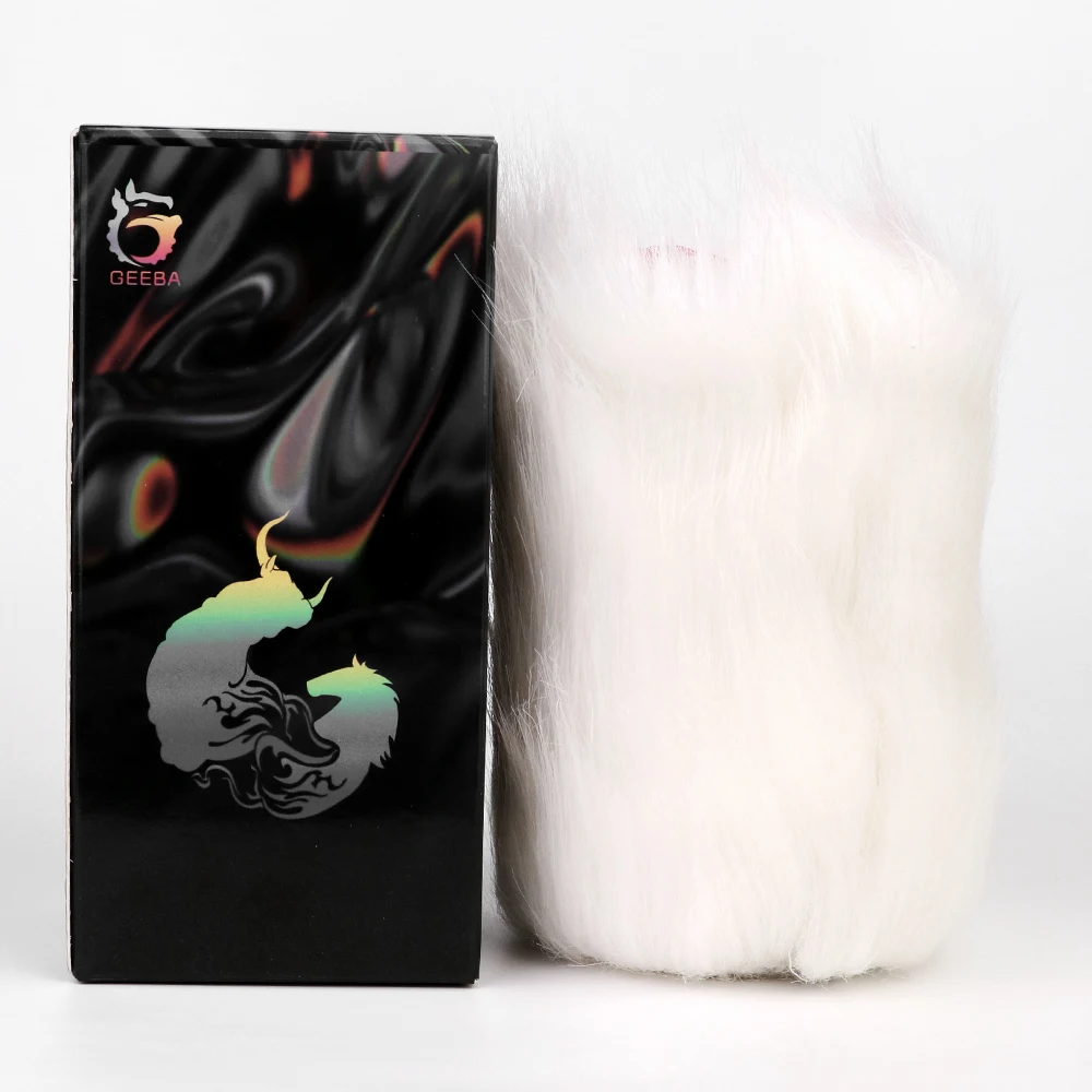 GEEBA Soft Masturbation Cup Double Hole Silicone Male Adult Sex Toy Wholesale Fantasy Little Red Hare Plush Monster Pussy Pocket