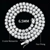 Moissanite D VVS da 6,5 mm
