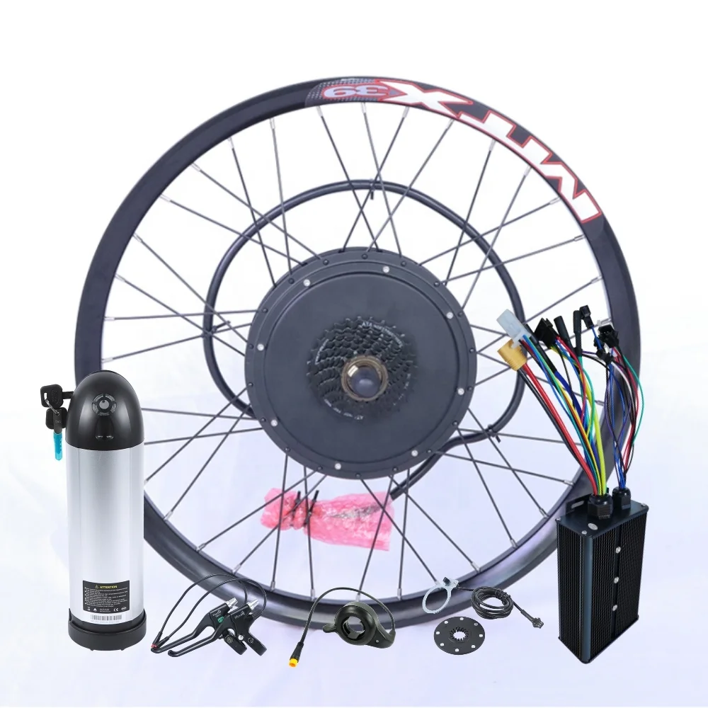 Kit di conversione Ebike 72V 3000W 26 27 pollici ruota posteriore