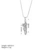 Collana abbraccio coppia d'argento