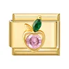 Apple on gold background gold