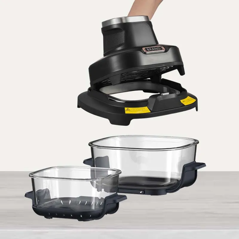 Crispy Intelligent Temperature Controlled Fully Automatic Electric Air Fryer Modern Squa aperçu 6