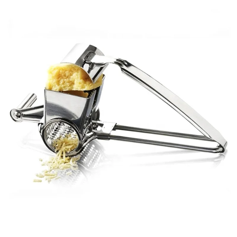 Handle Roller Butter Cutter Portable Cheese Mill Grinder Kitchen Multifunction Stainless Steel Rotary Cheese Grater