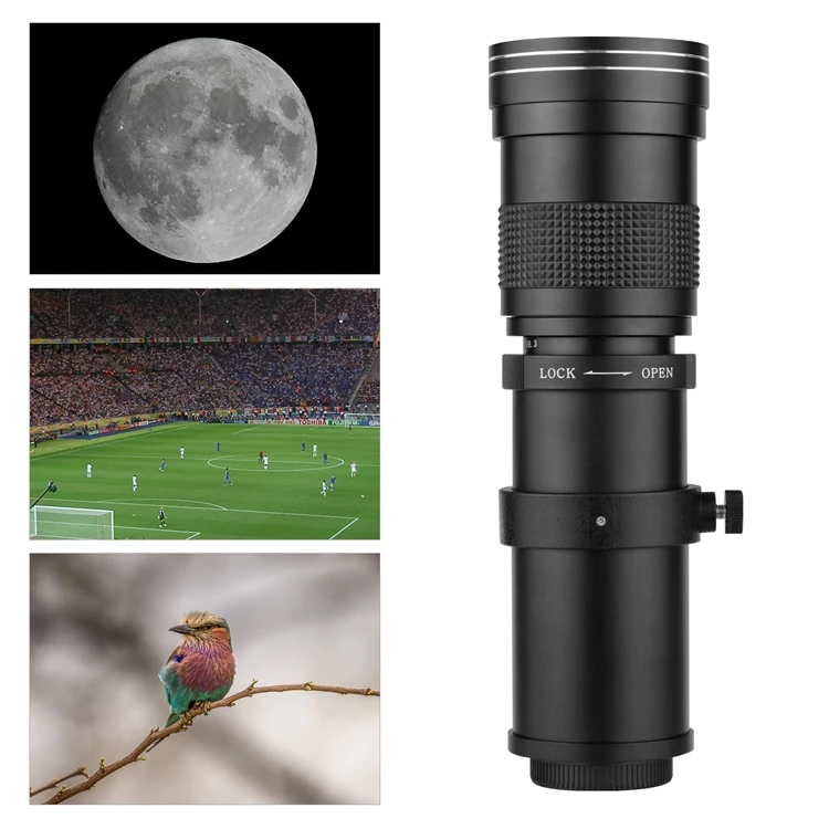 望遠レンズ、420‑800mm F8.3‑16手動集束ズーム 【公式通販】