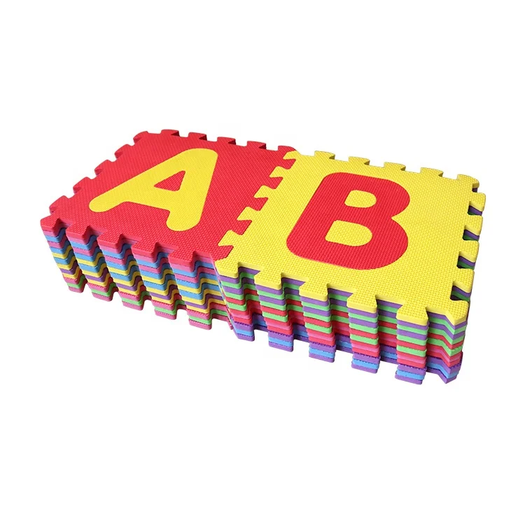 Waterproof Easy to Clean EVA Foam Mat Floor Mat Alphabets Puzzle Mat Fitness Soft Play