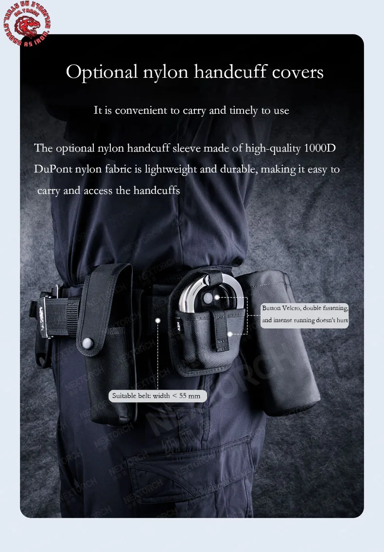 High-Strength Dual-Loop Security Lock, Anti-Escape Metal Restraint for ...