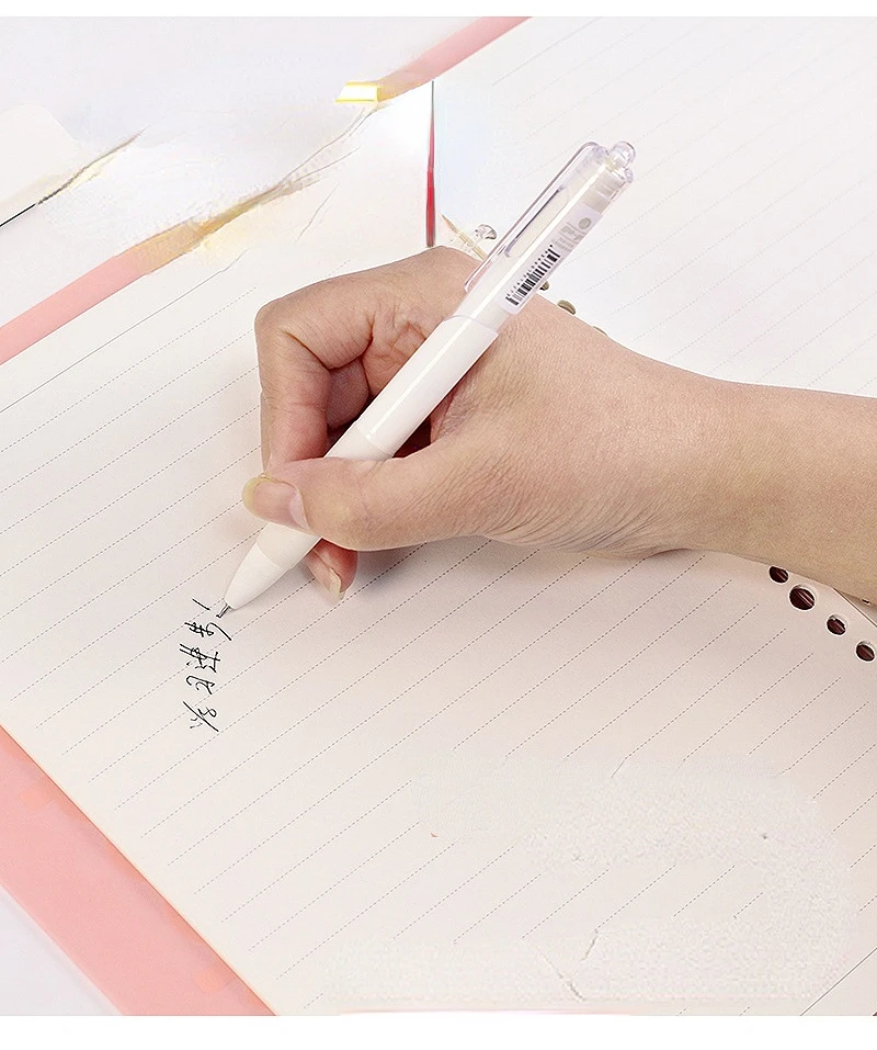Fresh and Minimalist 8-10 Hole Detachable Loose Leaf Notebook