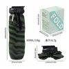 Camouflage green folding cup-color box