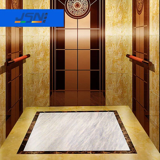 Custom UV Printed Commercial Elevator Mats Plastic Vinyl Flooring Mat for Commercial Elevators