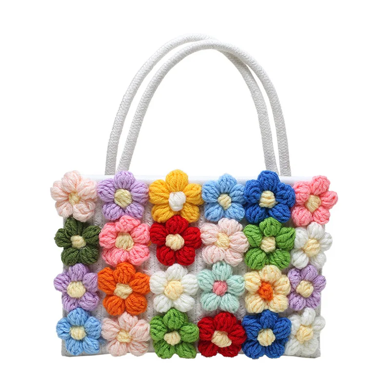 handmade crochet flower purse