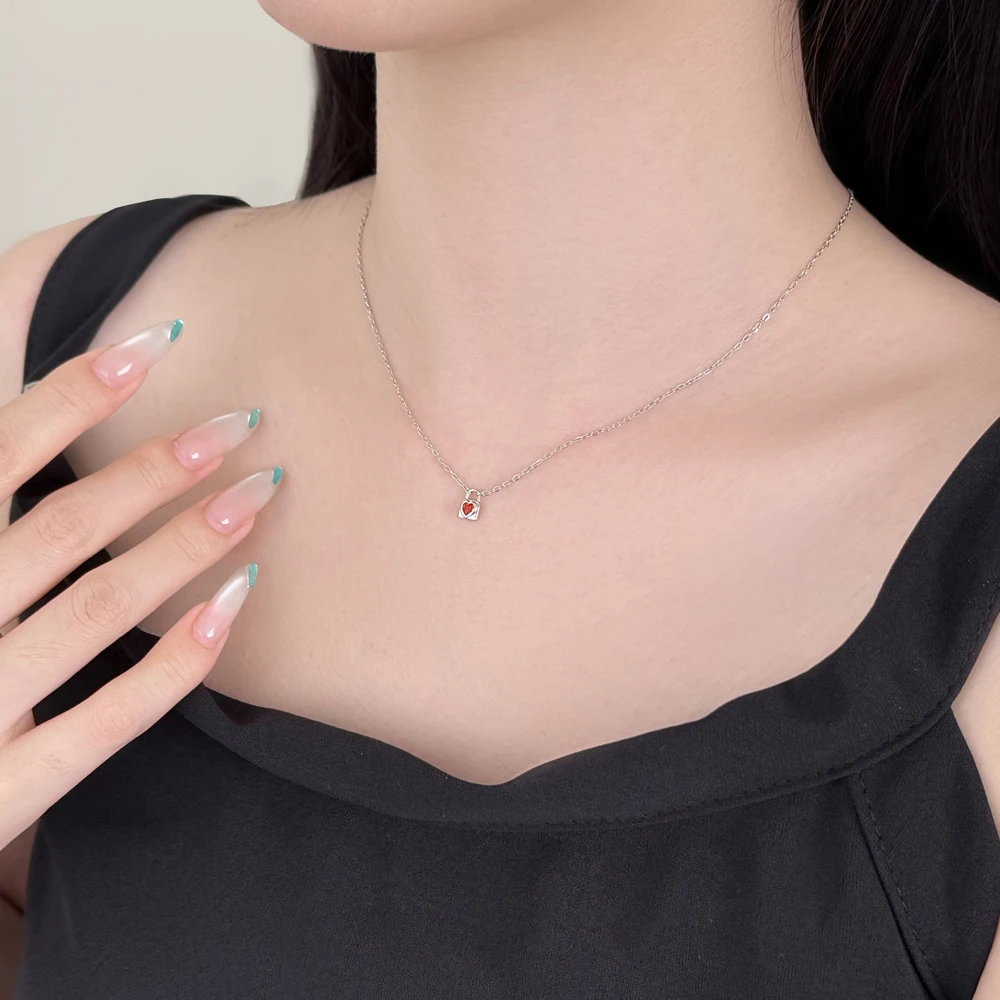 KAKODIY Fashion Simple Design Rhodium 18K Gold Plated 925 Sterling Silver Chain 5A Cubic Zirconia Pendant Heart Shape Pendant Necklace detail 5