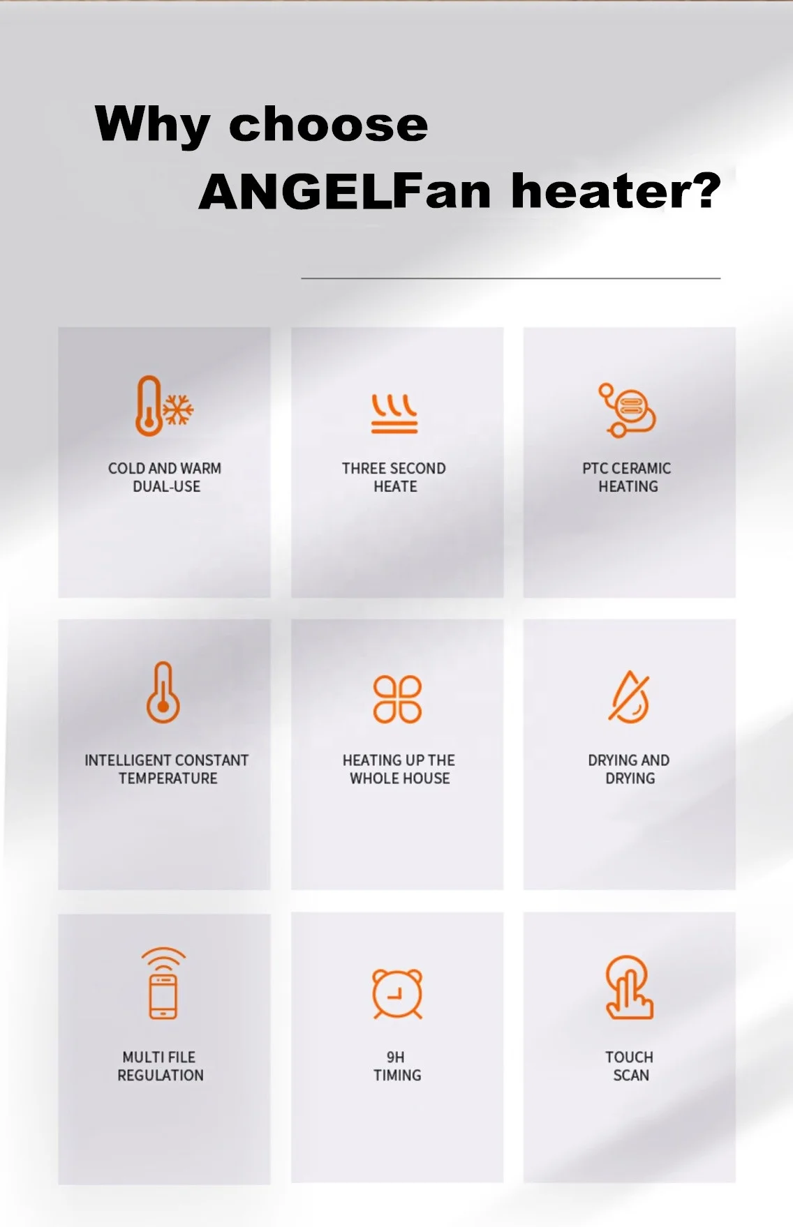 電気ファンヒーターセンサー室内温度空間ヒーターファンTP-18PRO 80 cm