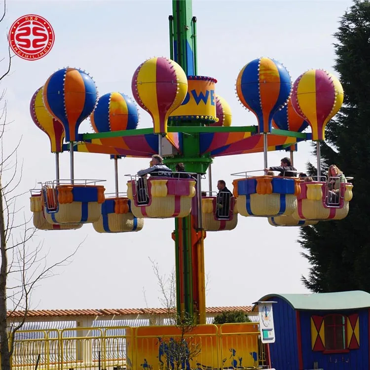 Outdoor Amusement Park Rides Equipment Fairground Attraction Game Thrill Manege Samba Balloons Tower Fiberglass 32 Capacity
