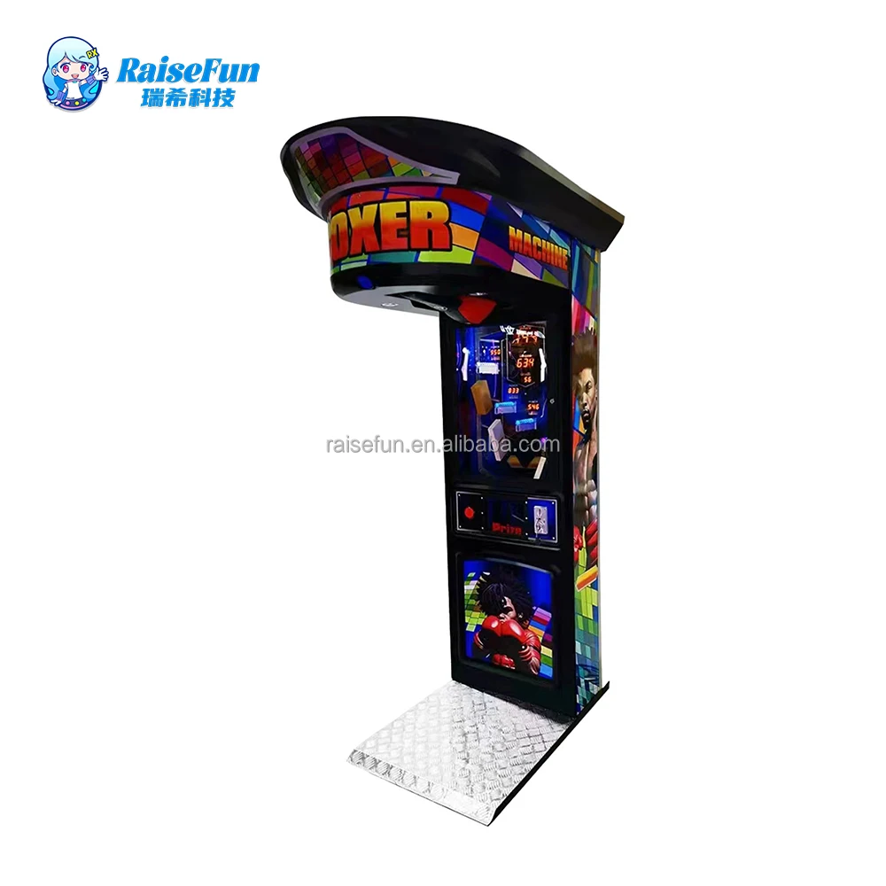 Customized Coin Operated Kick Electronic Boxer Training Vending Arcade Game Punching Machines Boxing  Game Machine  for Sale