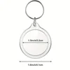 colorful Transparent acrylic round keychain