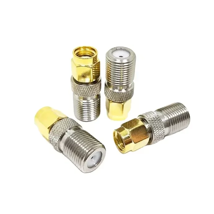 Factory supply Wholesale F female jack to RP SMA male plug RF Coax Coaxial Adapter RF Coaxial cable connector in stock supplier
