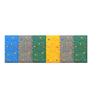 Plastic Indoor Kids Rock Climbing Walls Portable Moving for Sale