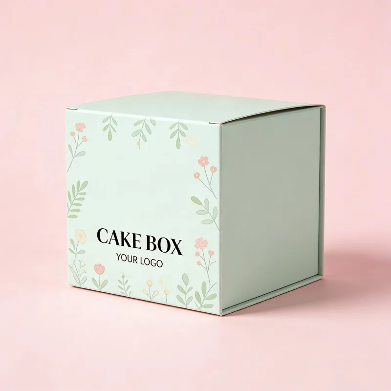Free Design Biscuit Donut Packaging Box Custom Recycled  Macaron Cookie Box Hot Selling Food Grade Cake Brownie Cardboard Box